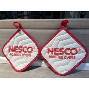 Nesco Roaster‎ Ovens pot holders vintage Set Of 2 RARE